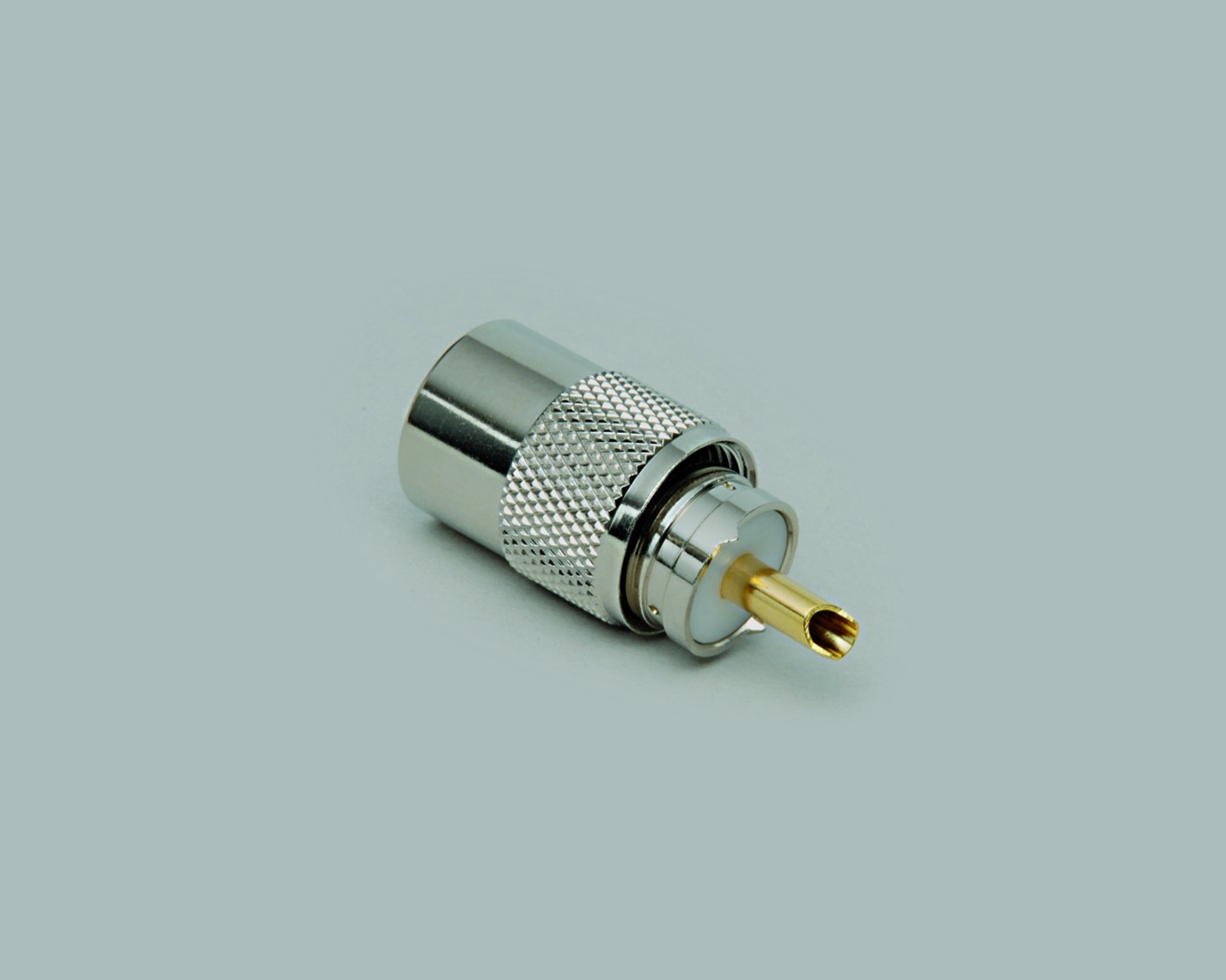 UHF-Aufdrehstecker, mit Kabelöffnung und Gewindegang, max. 6,0 mm, RG 58/U, 100 Stk.