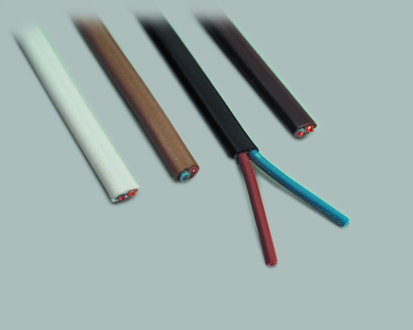 H03VV-F, runde Ausführung, Querschnitt: 2 x 0,75mm², weiss