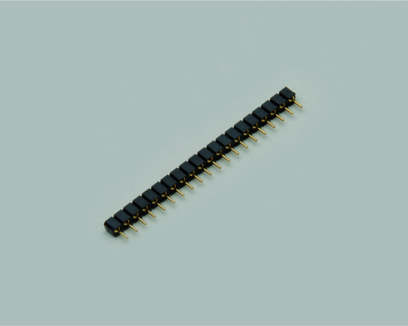 Präzisionsbuchsenleiste einreihig, gerade, trennbar, Raster 2,54mm, 3-polig
