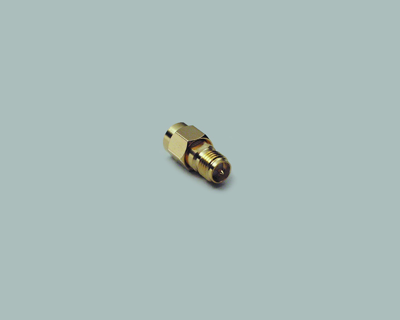 SMA-Reverse/Standard Adapter 50 Ohm, verg. Ausf., Teflon-Isol., SMA-Stecker auf SMA-Reverse-Buchse, 100 Stk.