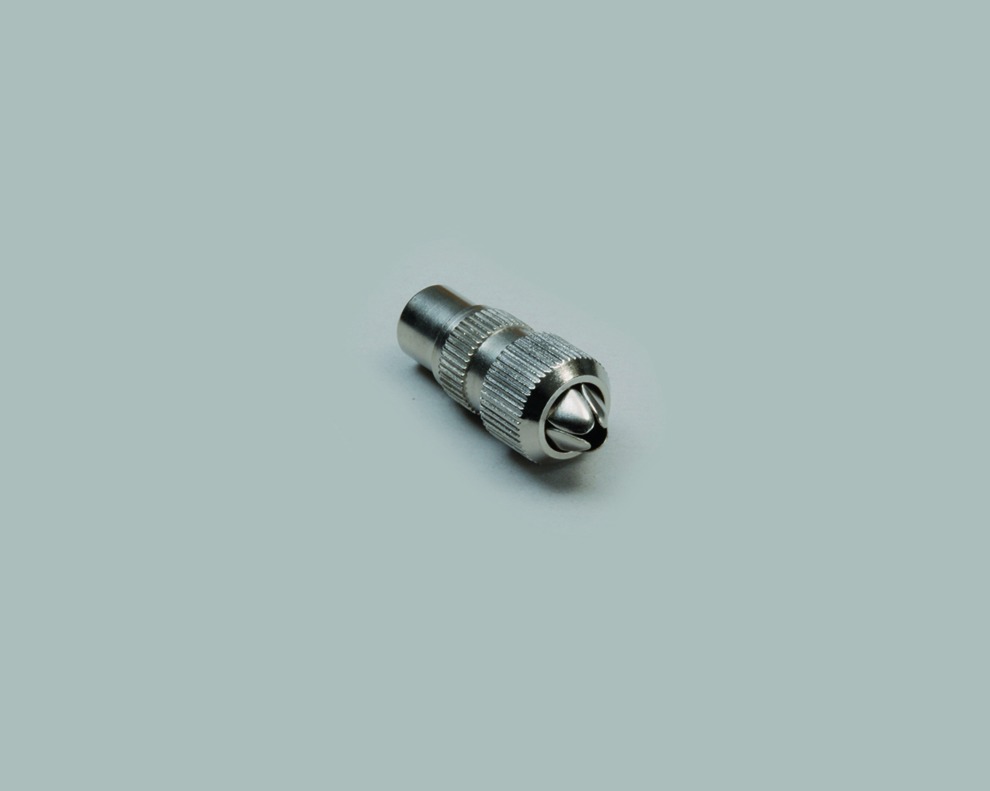 Koax-Stecker, 75 Ohm, für BK-Anlagen Ø 9,5 mm/DIN 45325, schraubb., kompl. gesch., Schirmungsfaktor ≥ 75dB, 100 Stk.