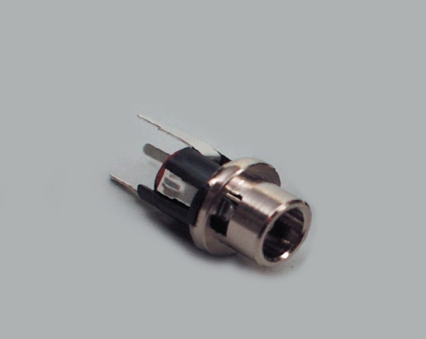 DC-Einbaubuchse, Schalter in Ruhestellung geschl., Printmontage, Stift 2,5mm, 24VDC/5A