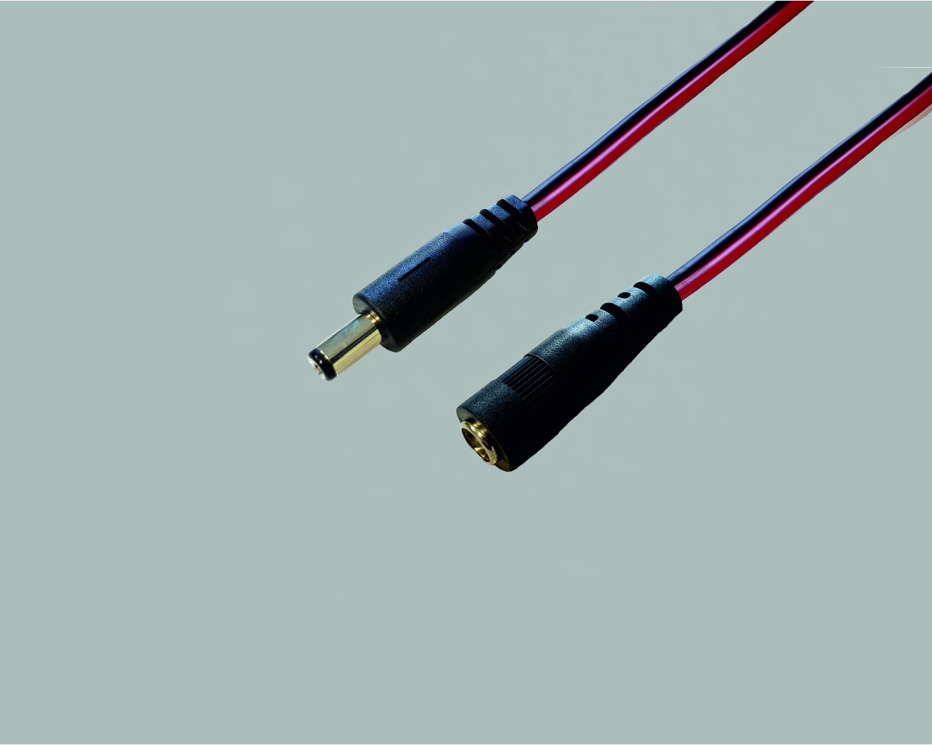 DC-Verlängerung 2,1mm/5,5mm/9,5mm  2 x 0,75mm²  Länge 3,0m, 100 Stk.