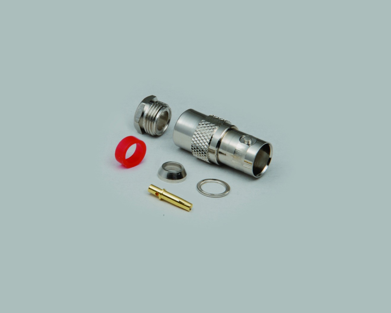 BNC-Kupplung, Lötausführung, Teflon Isolation, Aircell 7