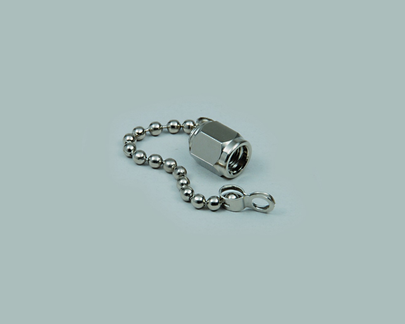 SMA-Abschlussstecker für SMA Buchse, mit Kette