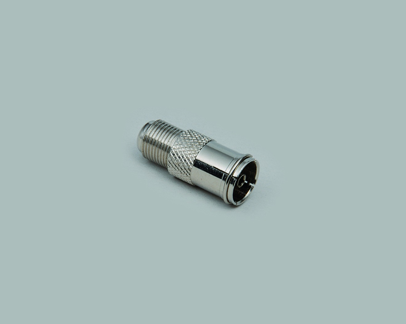 Adapter, F-Kupplung auf Koax-Quick-Kupplung, 100 Stk.
