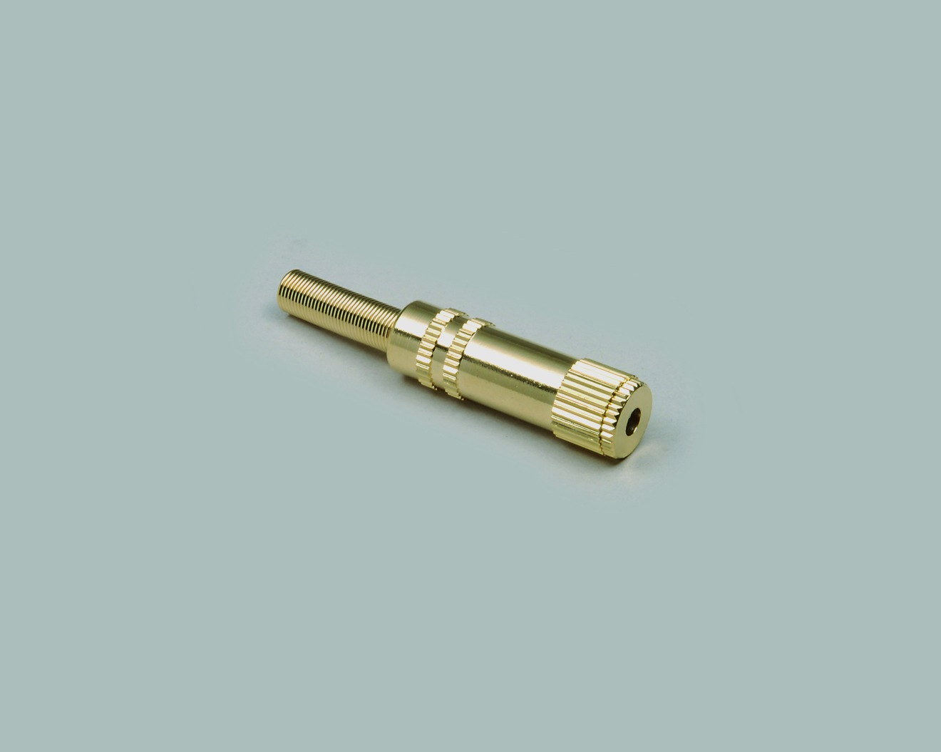 Klinkenkupplung 3,5mm 4 polig Metallausführung, vergoldet, 100 Stk.