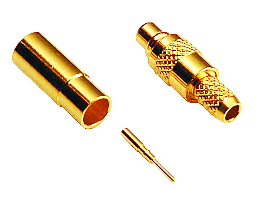 MMCX-Kupplung 50 Ohm, Crimpausf., Teflon-Isolation, für Kabel RG 178/197