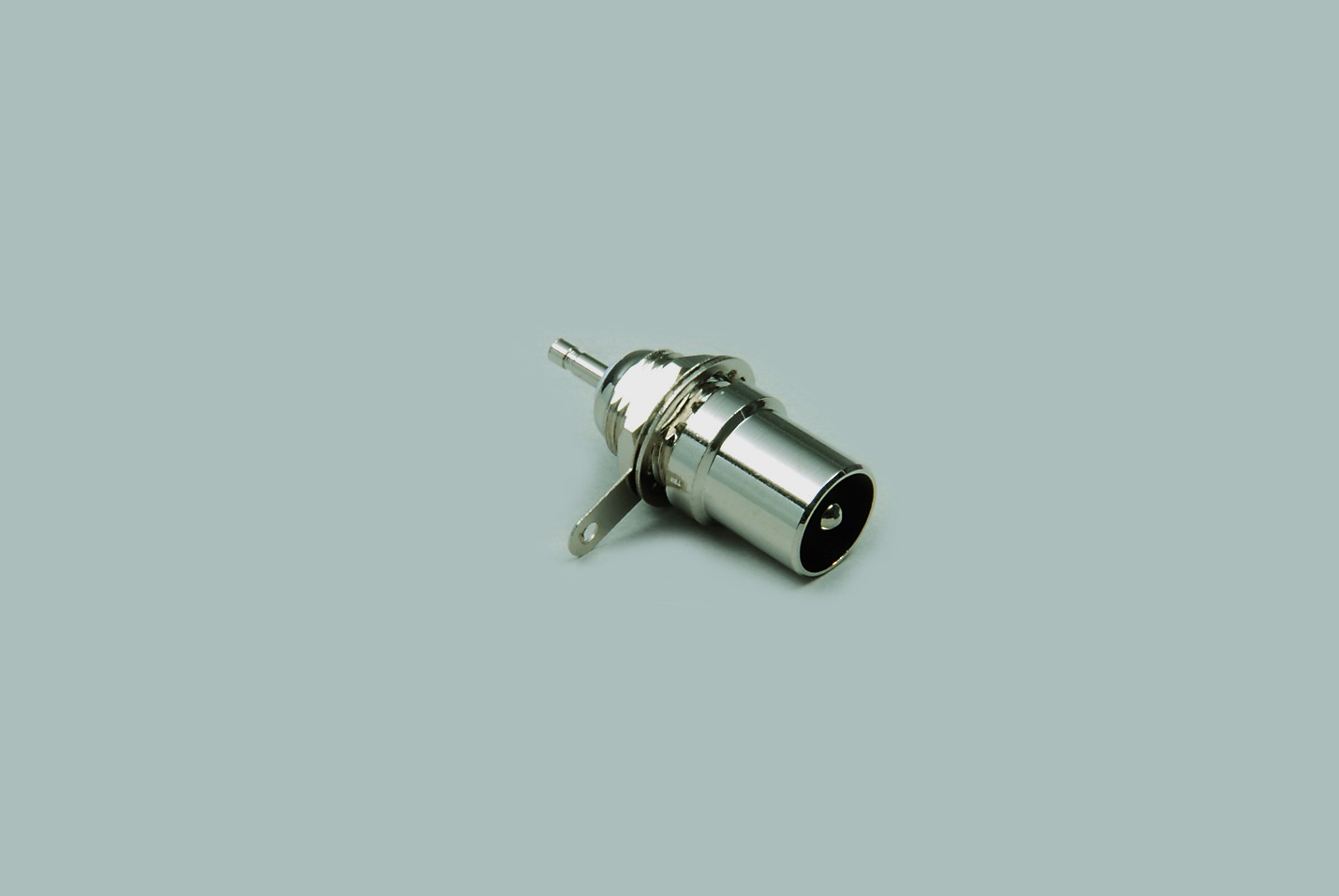 Koax-Einbaustecker, Ø 9,5 mm, Einlochmontage