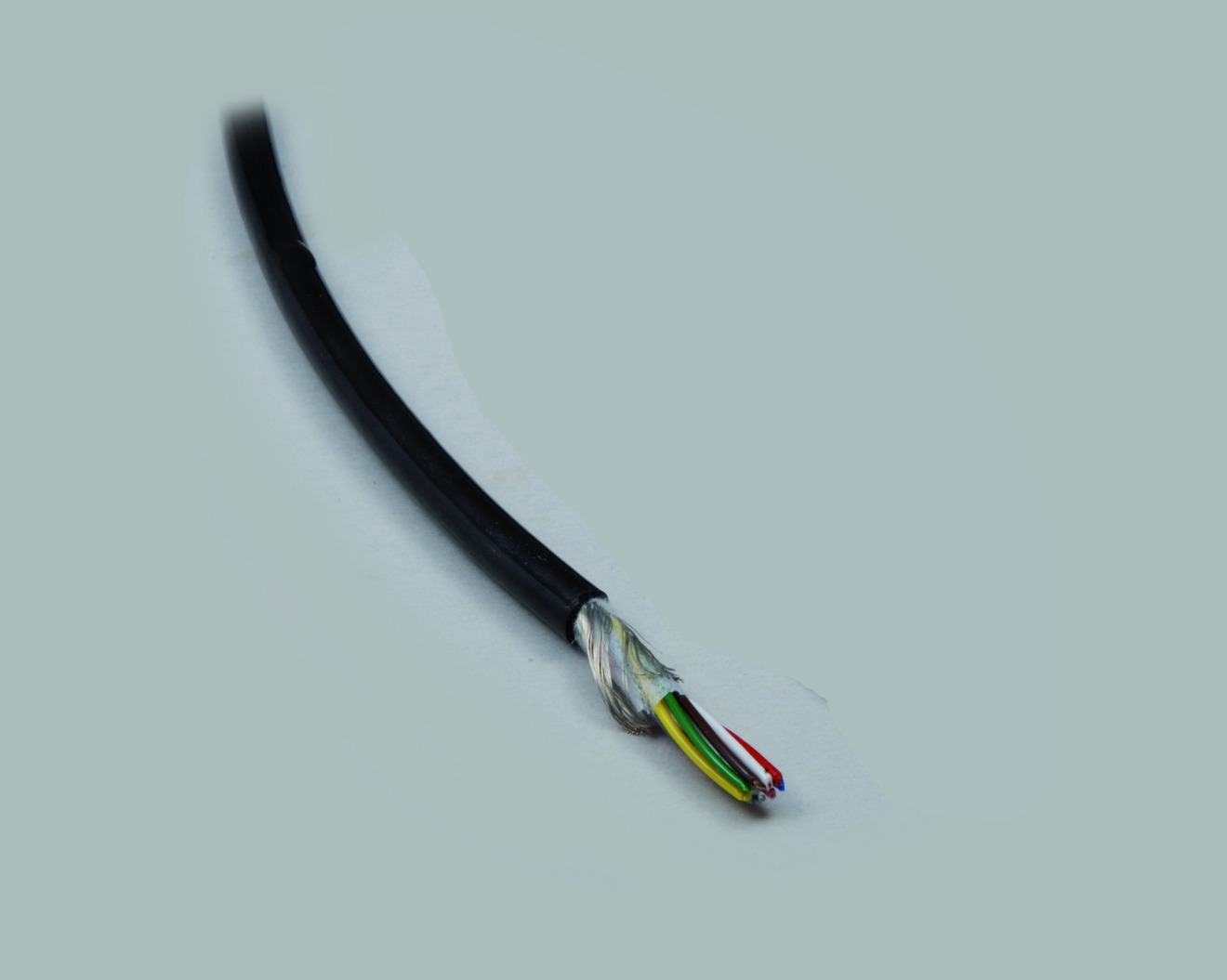 PUR Elektronik-Leitung Li12YD11Y 8 x 0,50mm² (8 x 28 x 0,15mm) geschirmt, Durchmesser 7,30mm, halogenfrei, Farbe schwarz