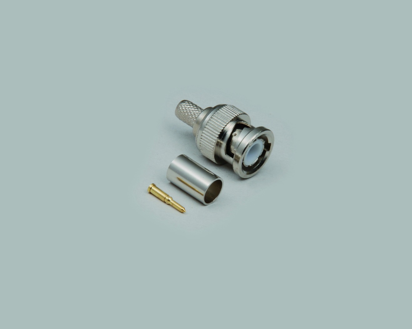 BNC-Stecker, Crimpausf., RG 58 Low Loss, 100 Stk.
