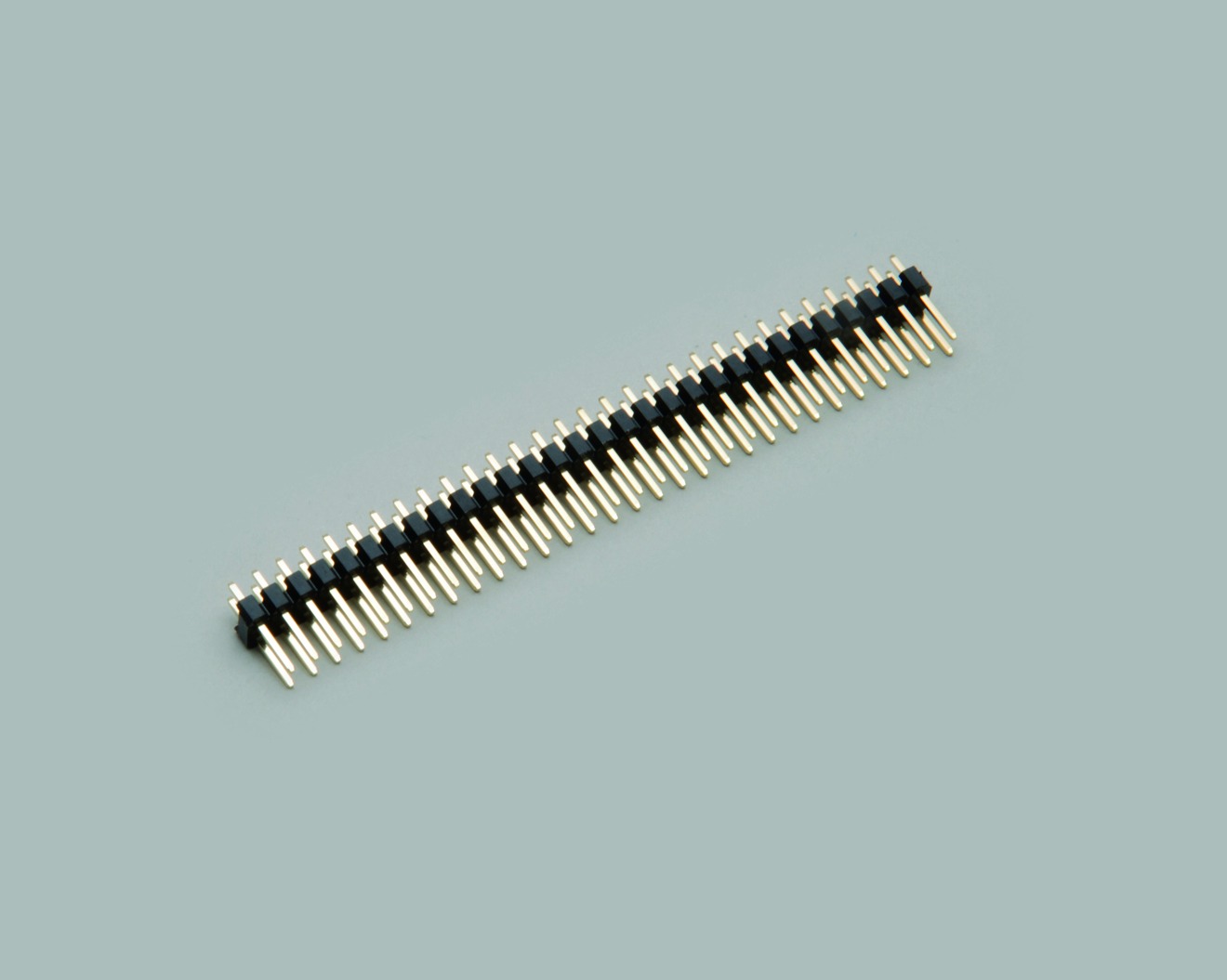 Stiftleiste 2 x 17 polig, 2 reihig, vergoldet, Raster 2,54mm, 100 Stk.