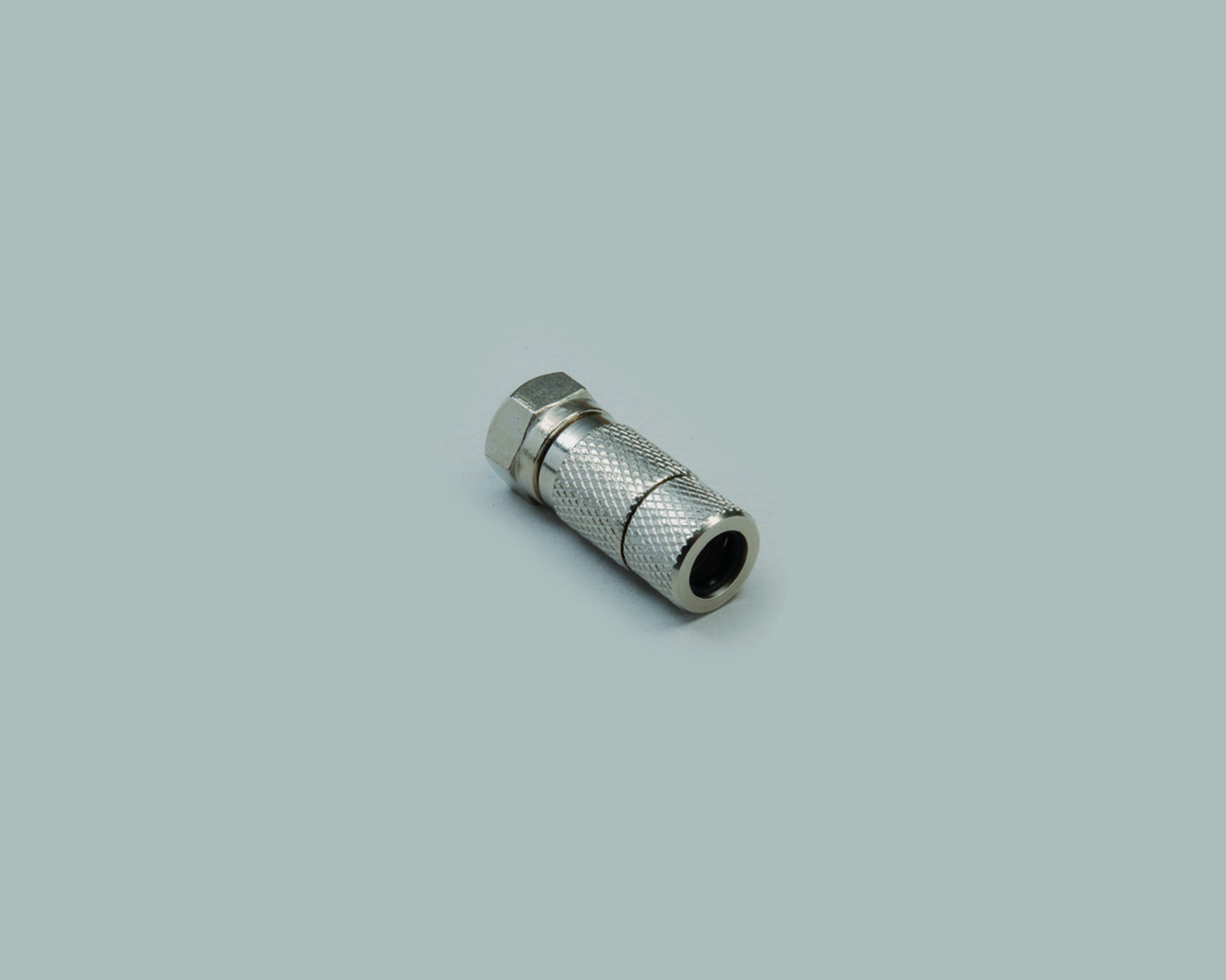 F-Aufdrehstecker, beidseitig wasserdicht, für Kabel-Ø 8,2mm