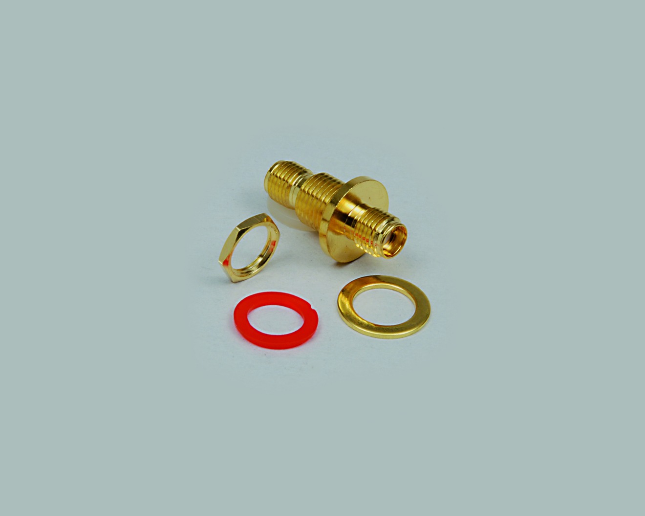 Adapter, SMA-Kupplung auf SMA-Kupplung, 50 Ohm, vergoldet