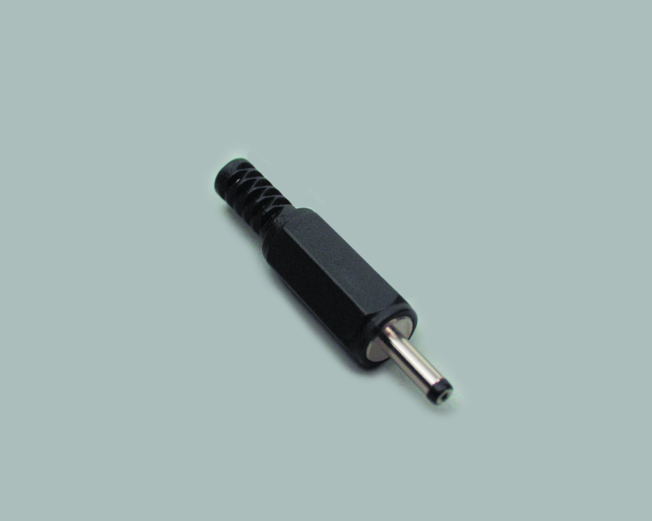 DC-Hohlstecker, gerade Ausf. mit Knickschutz, I.-Ø 0,70mm, A.-Ø 2,50mm, Schaftlänge 9,50mm, 50 Stk.