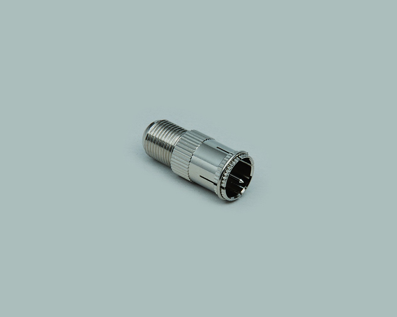 Adapter, F-Quick-Stecker auf F-Kupplung, 100 Stk.