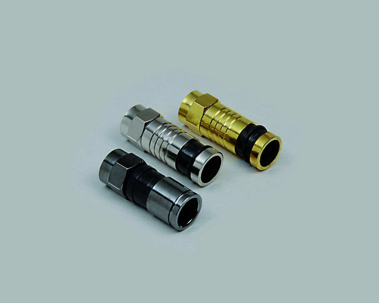 F-Kompressionsstecker für Kabel 6,8mm, 100 Stk.