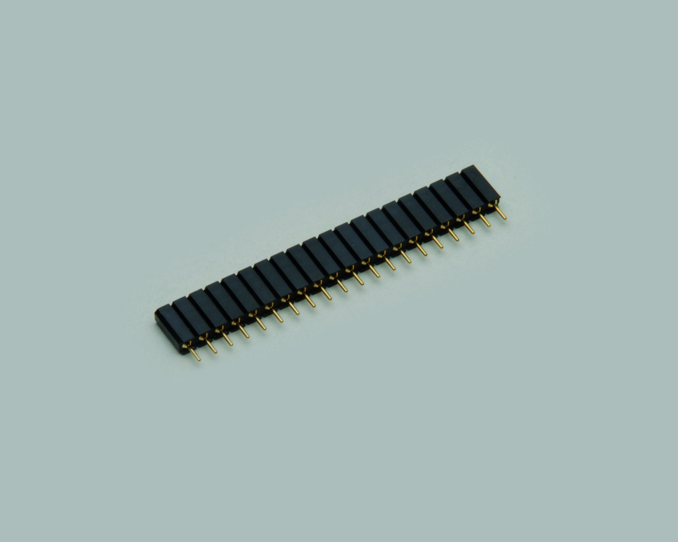 Präzisions-Buchsenleiste 40 polig, vergoldet, Bauhöhe 3,0mm, Raster 2,54mm, trennbar, 100 Stk.