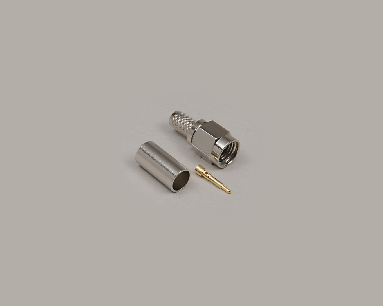 SMA-Stecker, Crimpausführung, RG 58/U