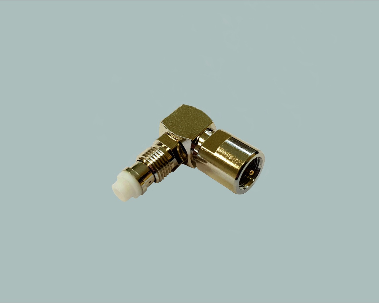 Adapter, FME-Stecker auf FME Kupplung, Winkelausführung, 100 Stk.