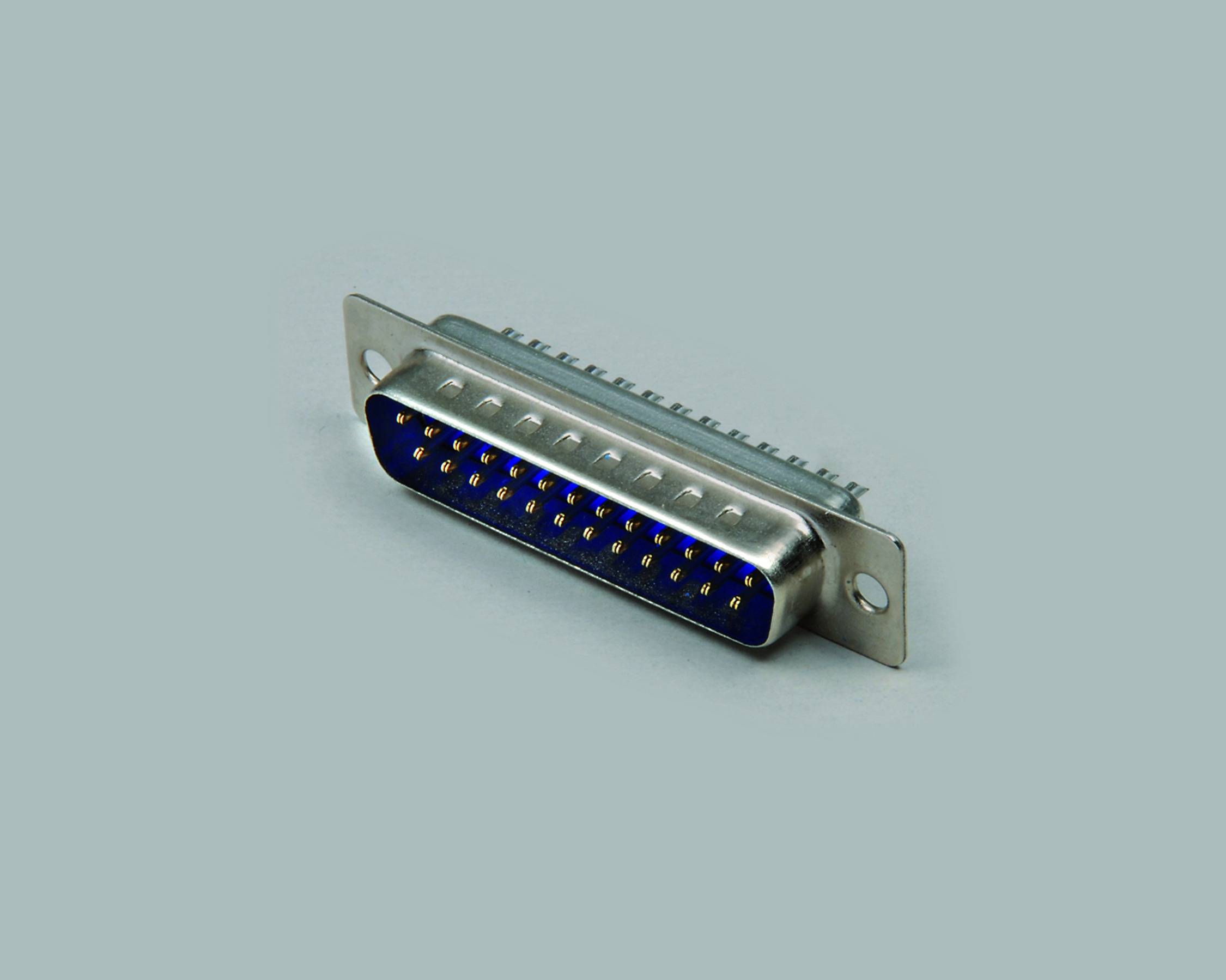 D-SUB-Stecker, Lötanschluss, vergoldete Kontakte, 25-pol., 100 Stk.