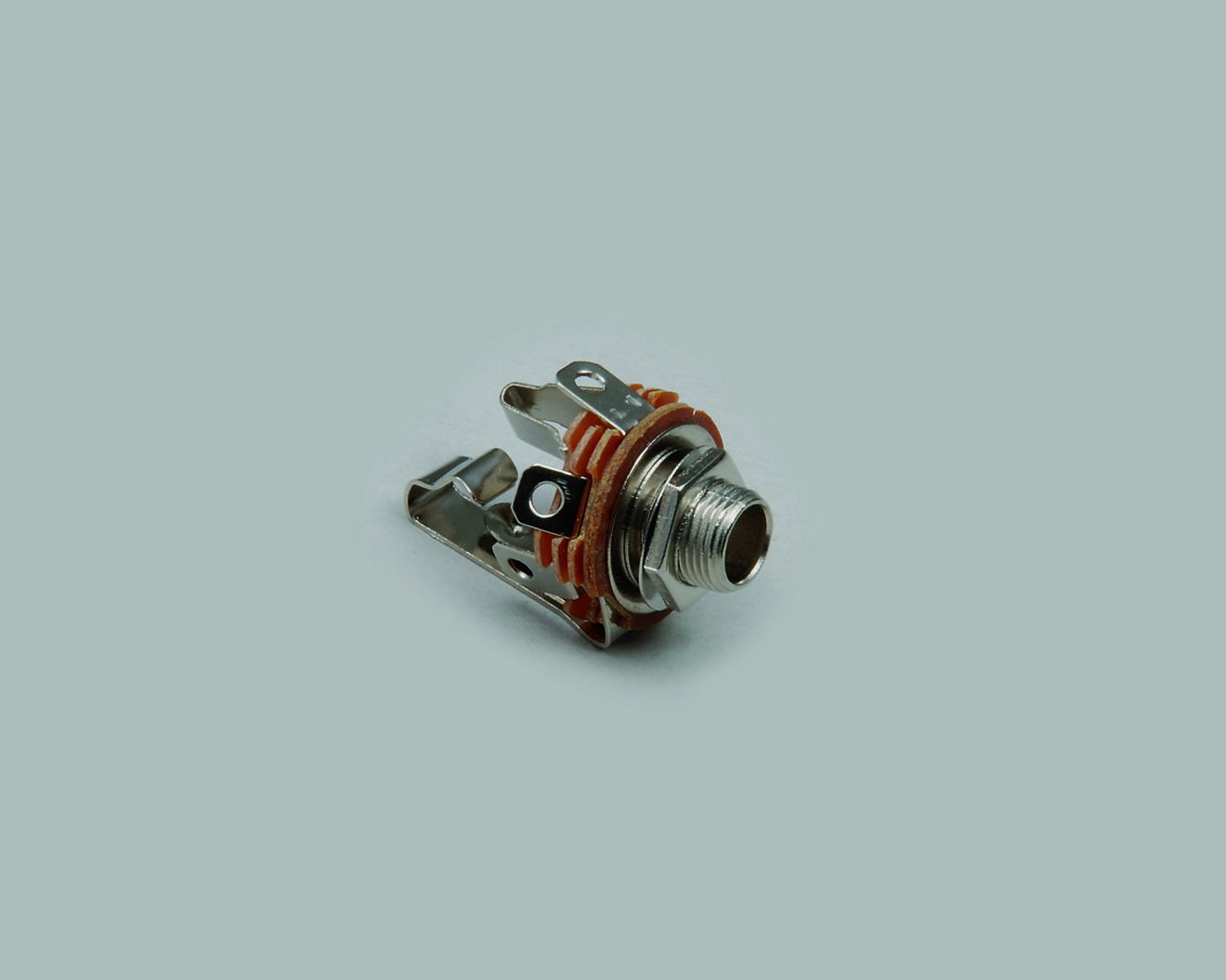 Klinken-Einbaubuchse, mit Schalter 6,3mm,  Stereo, 100 Stk.
