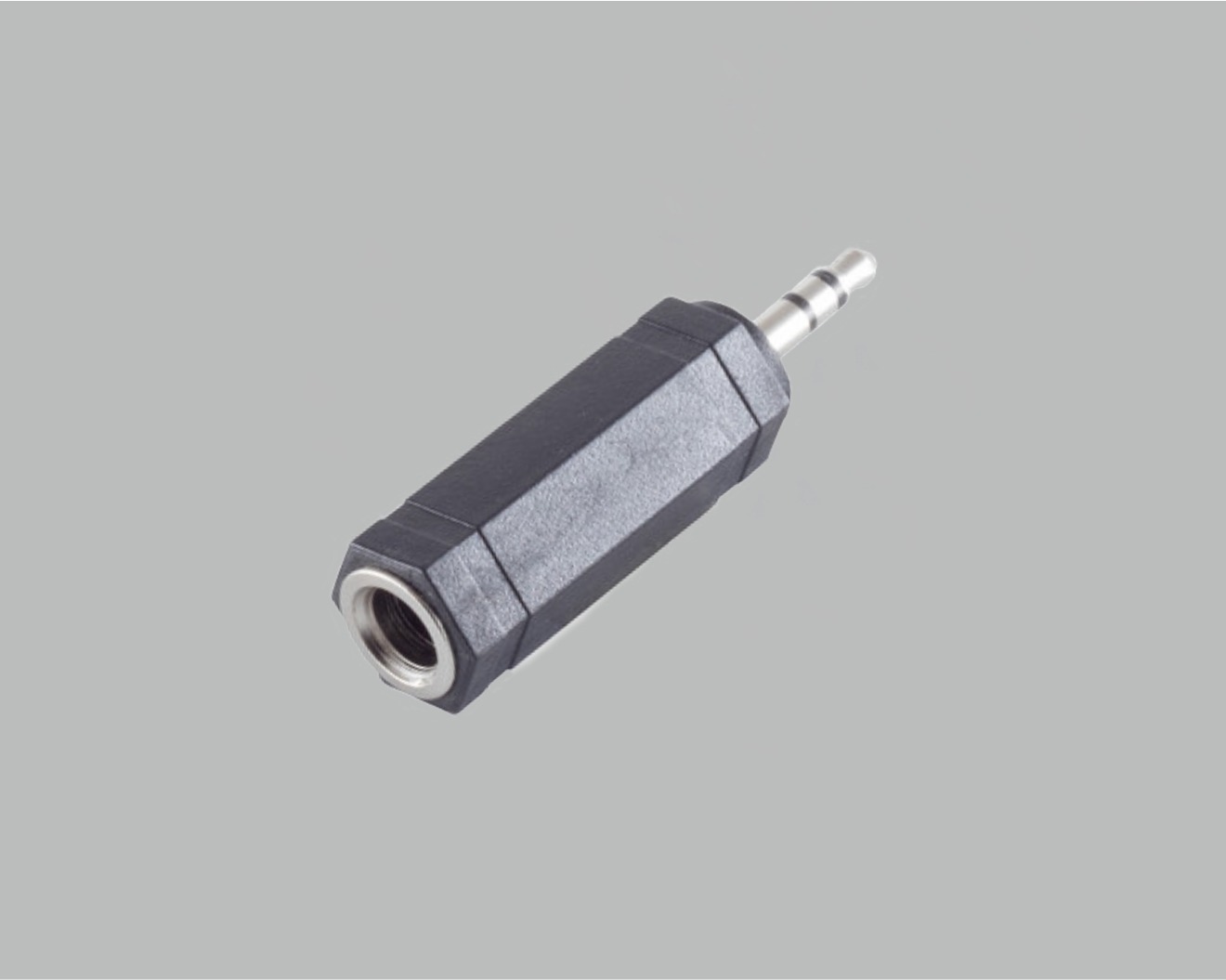 Adapter, Klinkenstecker 3,5mm Stereo auf Klinkenkupplung 6,3mm Stereo