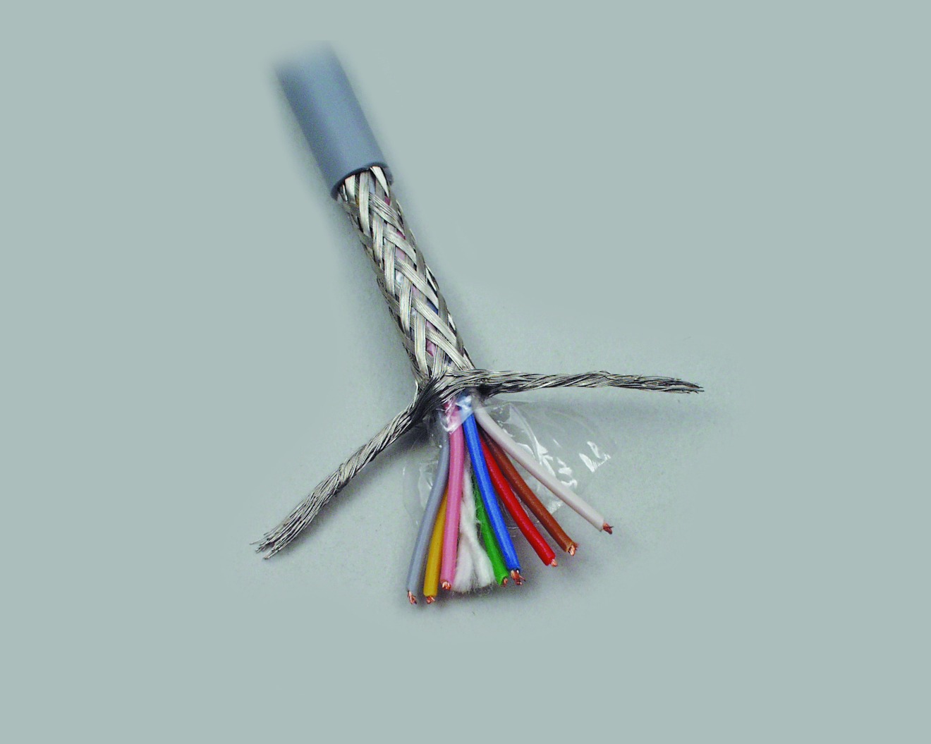 Steuerleitung LiYCY 10 x 0,75mm² (10 x 24 x 0,20mm), geschirmt, Durchmesser 10,50mm, Farbe grau