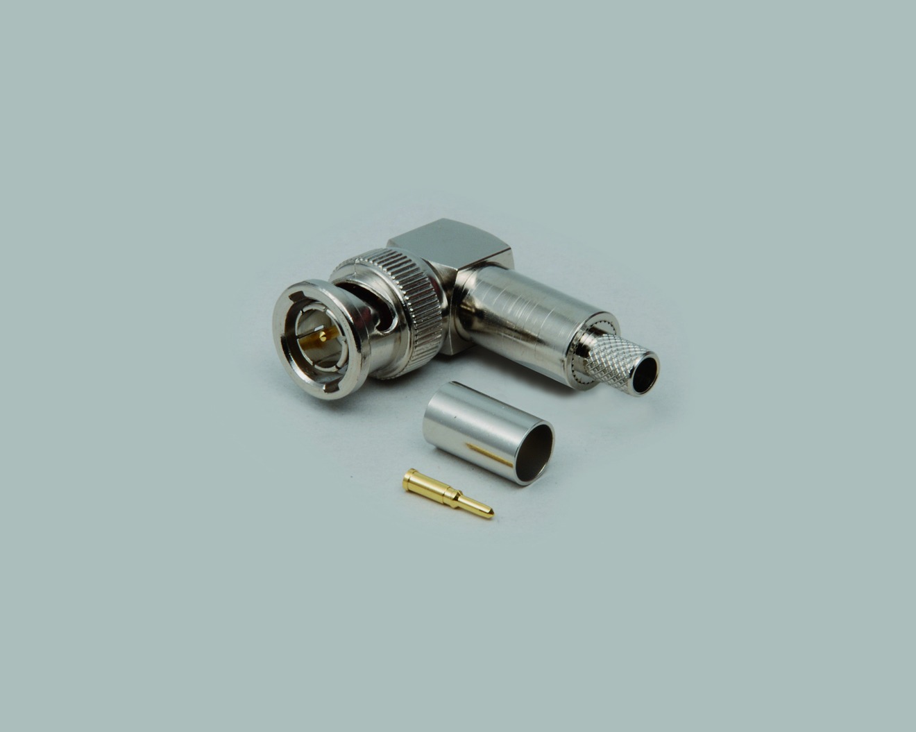 BNC Crimpstecker, Winkelausführung, RG 179