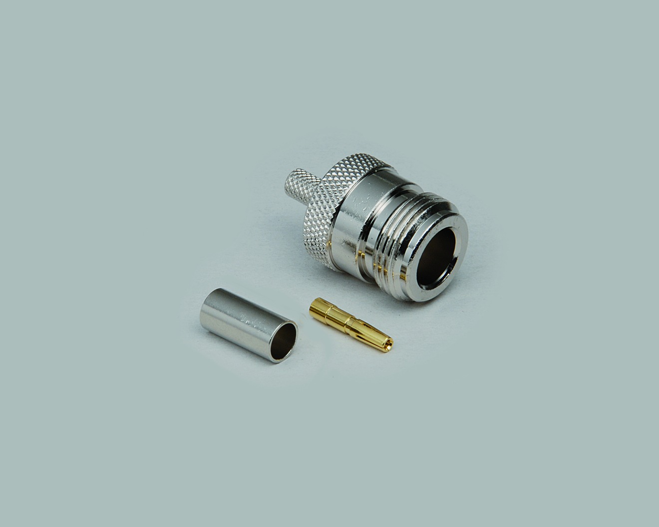 N-Kupplung für Belden H155, Crimausführung, Teflon Isolation