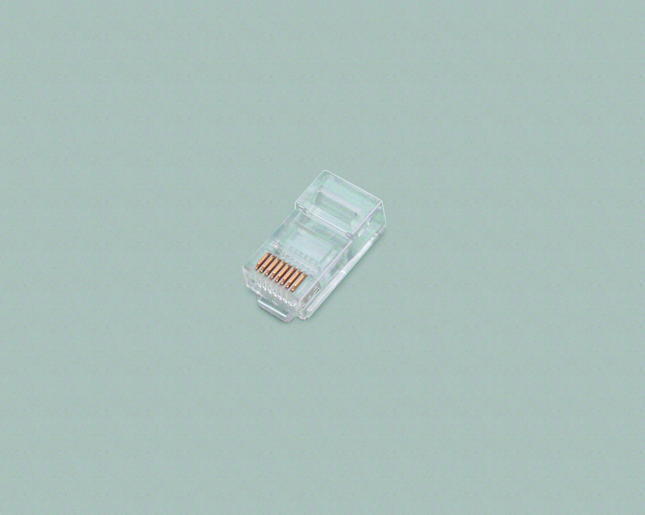 Modular-Stecker 8-polig 8P8C(RJ45), für Flachkabel, 100 Stk.