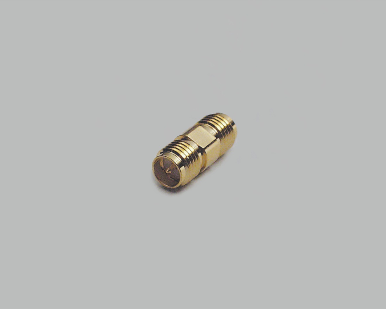 SMA-Reverse Adapter 50 Ohm, verg. Ausf., Teflon-Isol., SMA-Reverse-Kupplung auf SMA-Reverse-Kupplung