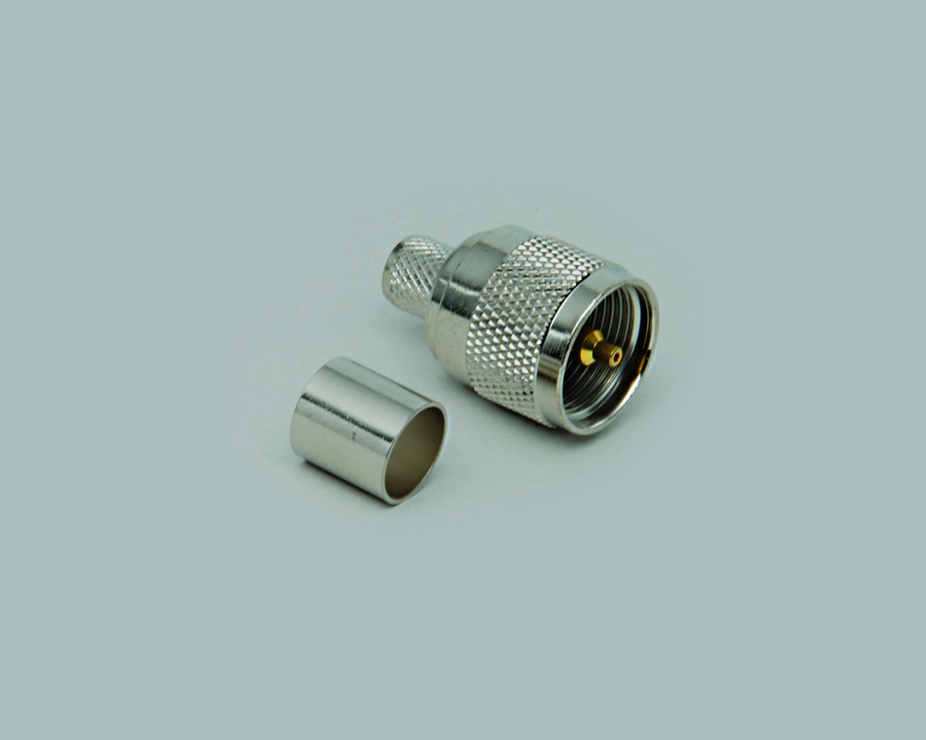 UHF-Stecker, Crimpausführung, RG 213/U