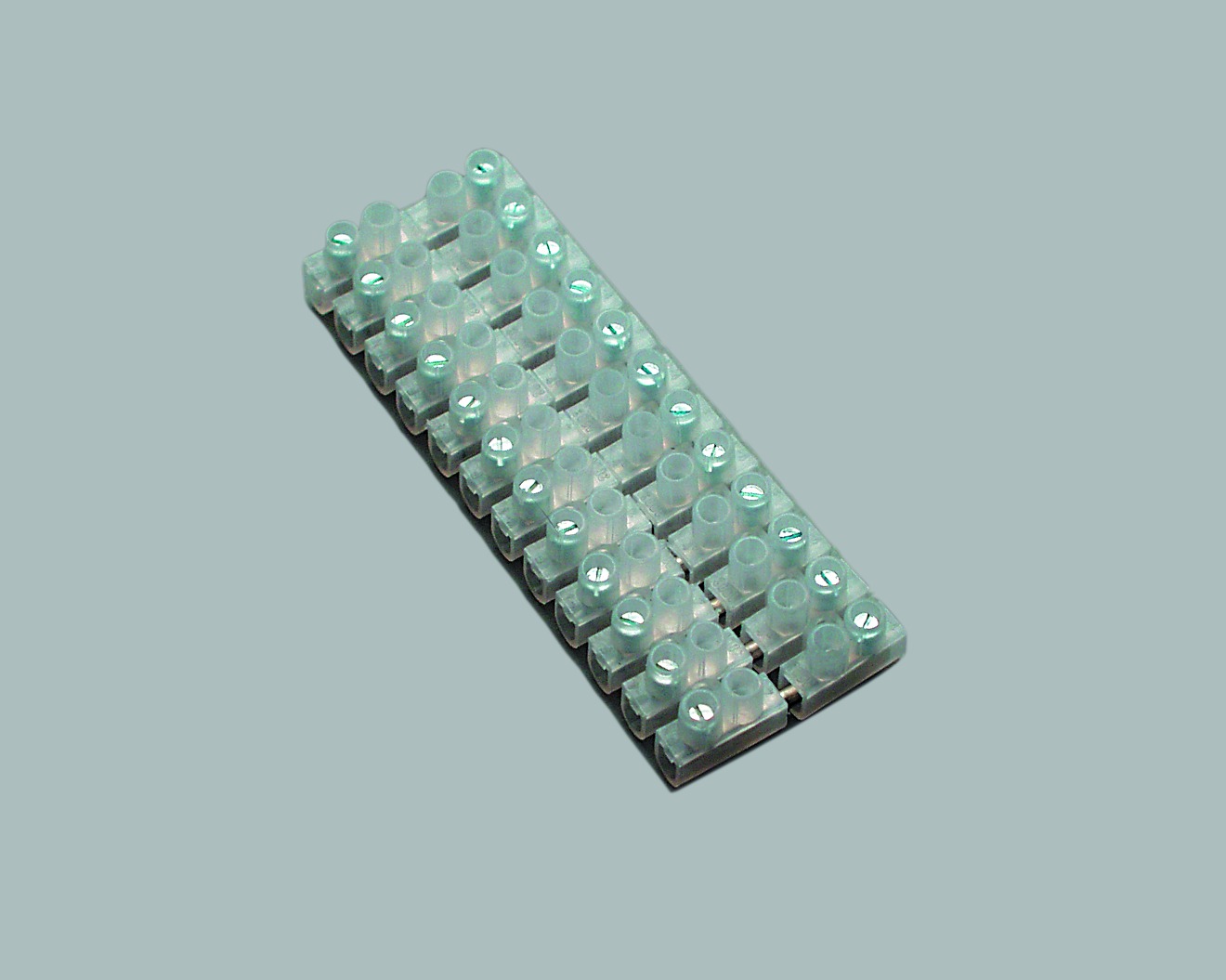 Klemmleiste 12polig, Klemmbereich 1,5-6,0mm², 100 Stk.