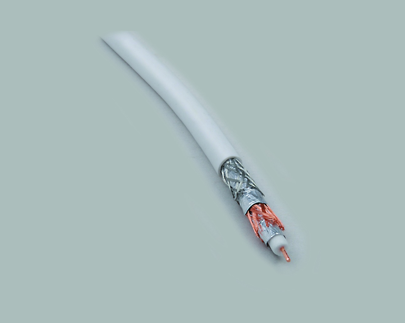 Koaxkabel 4 fach geschirmt, Schirmungsmass > 120dB, Class A++, 100m Spule
