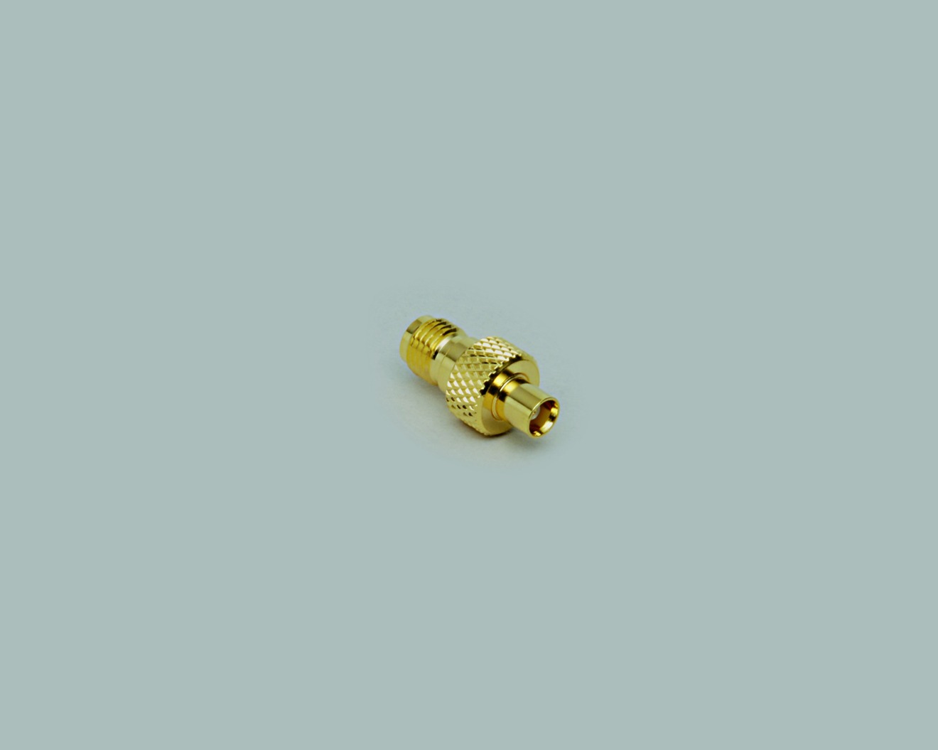 Adapter, SMA Kupplung auf MCX Kupplung, vergoldet