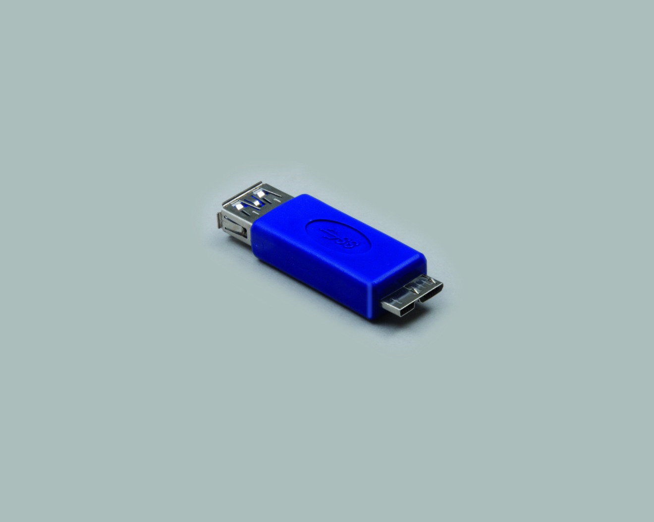 Adapter, USB-A 3.0 Kupplung auf Micro USB-B 3.0 Stecker 10-polig
