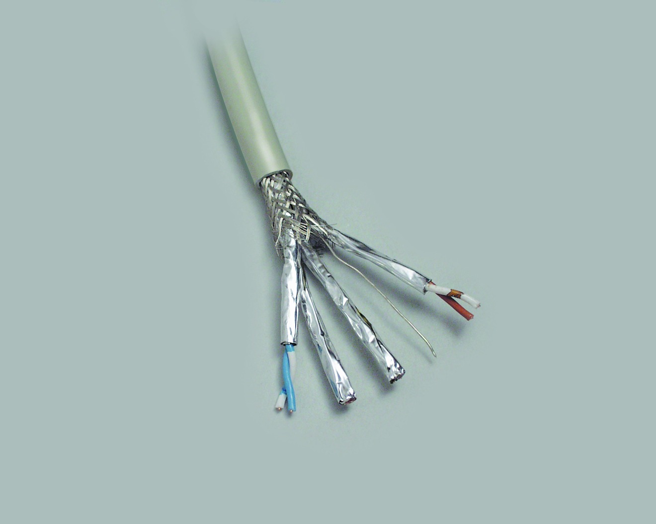 S/STP-PiMF-Verlegekabel, Cat. 6a - 500MHz, Mantel halogenfrei