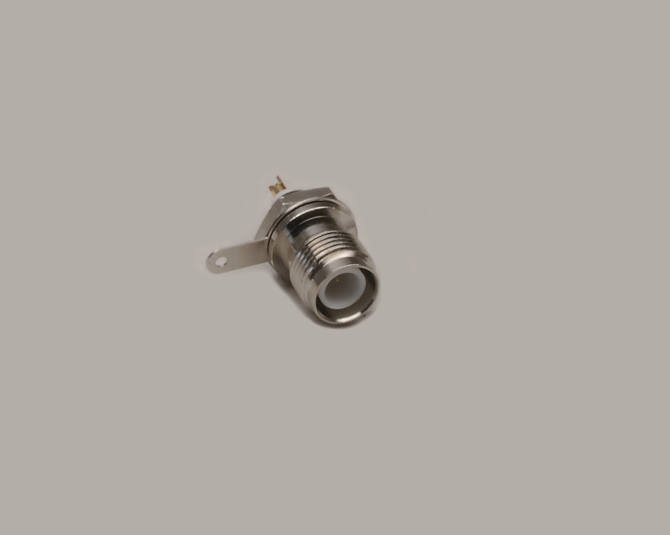 TNC-Reverse Einbaubuchse 50 Ohm, Teflon-Isolation, Einlochmontage
