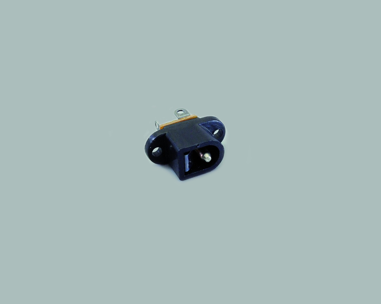 DC-Einbaubuchse, Schalter in Ruhestellung geschl., Lötanschluss, offene  Ausf., Flanschbefestigung, Stift 2,5mm, 24VDC/5A