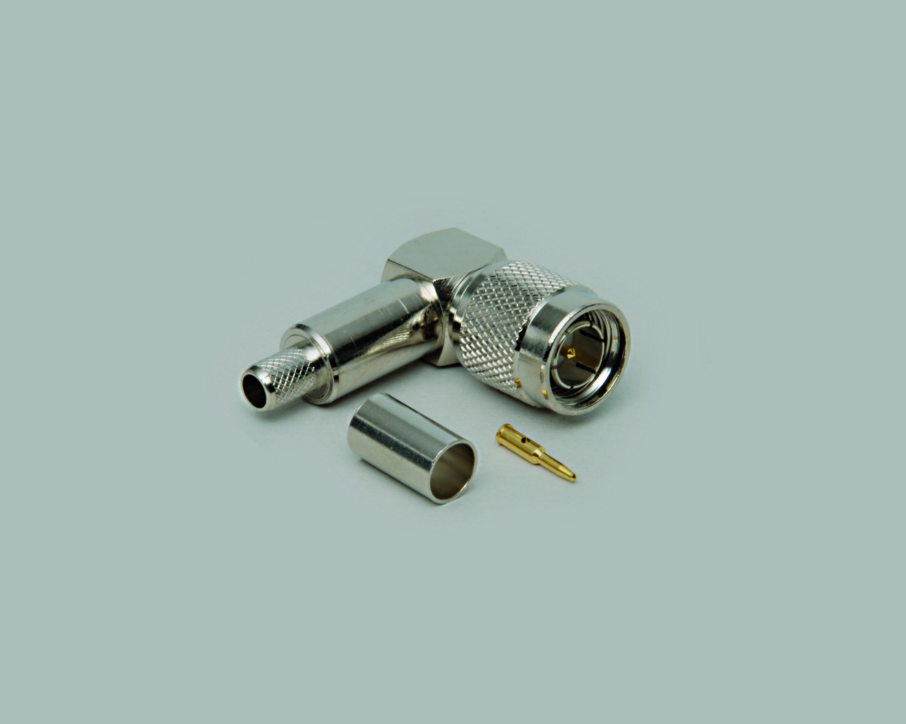 TNC-Winkelstecker, Crimpausführung, RG 58/U