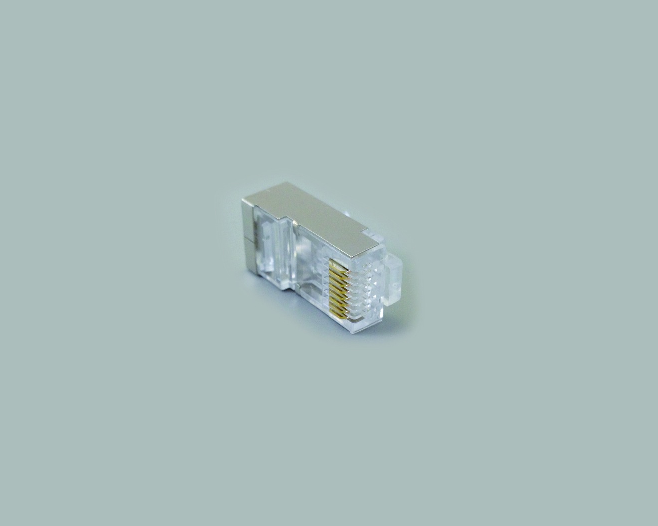 Modularstecker 8P8C Cat. 5E double liner, komplett geschirmt, 100 Stk.
