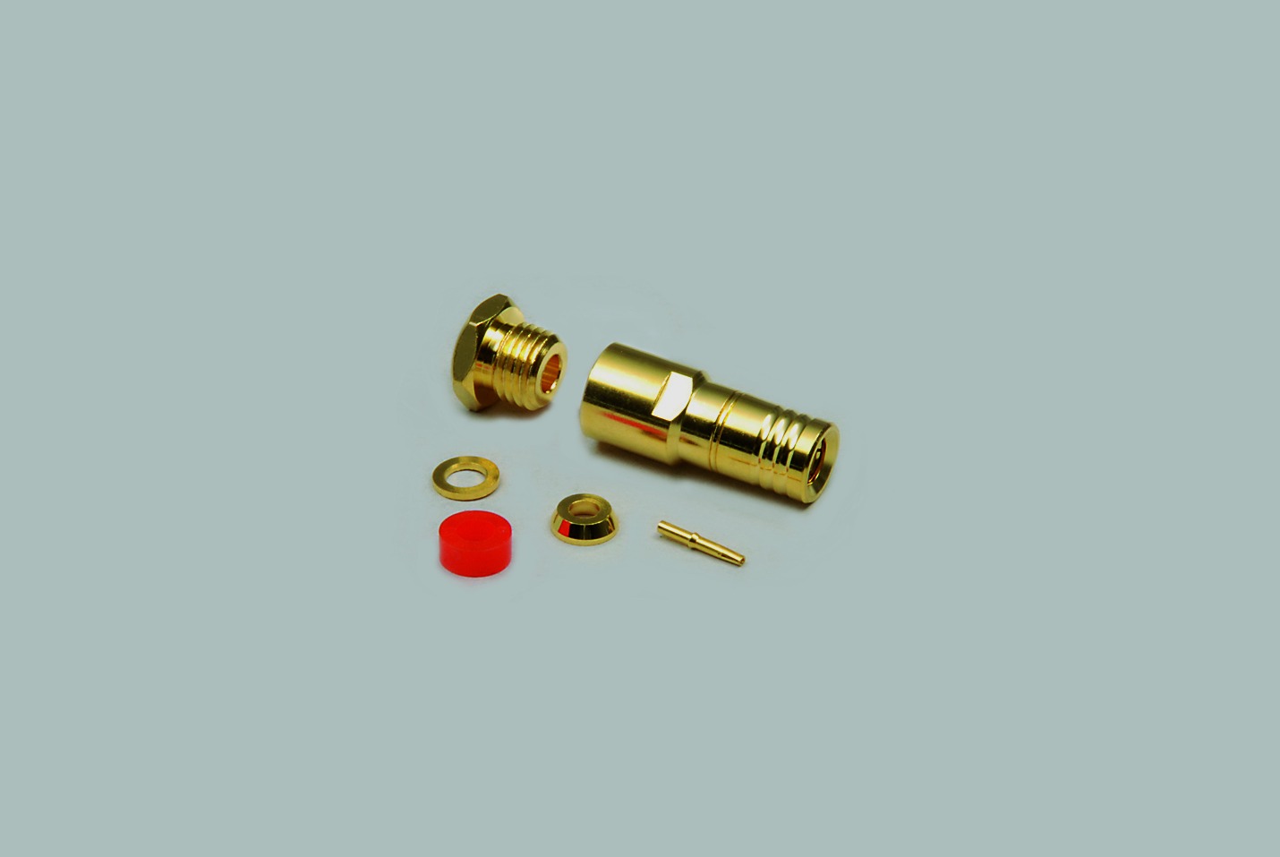 SMB-Stecker, Lötausführung, RG 174/U