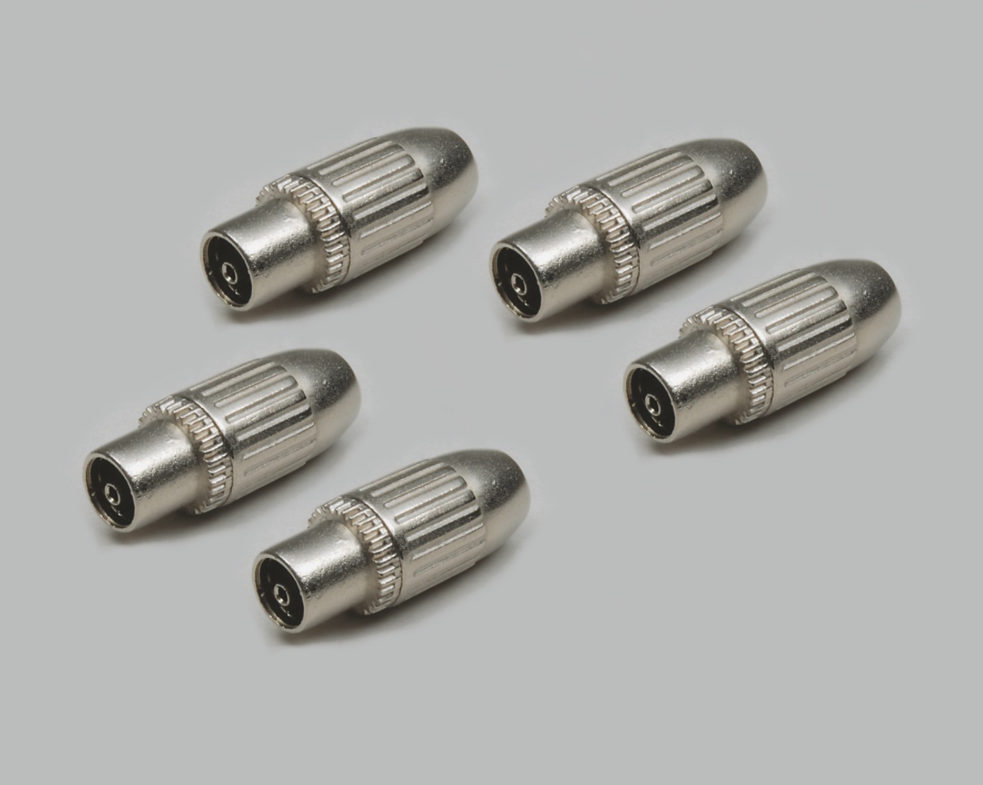 Koax-Kupplung-Set, Druckguss, 5 Stück