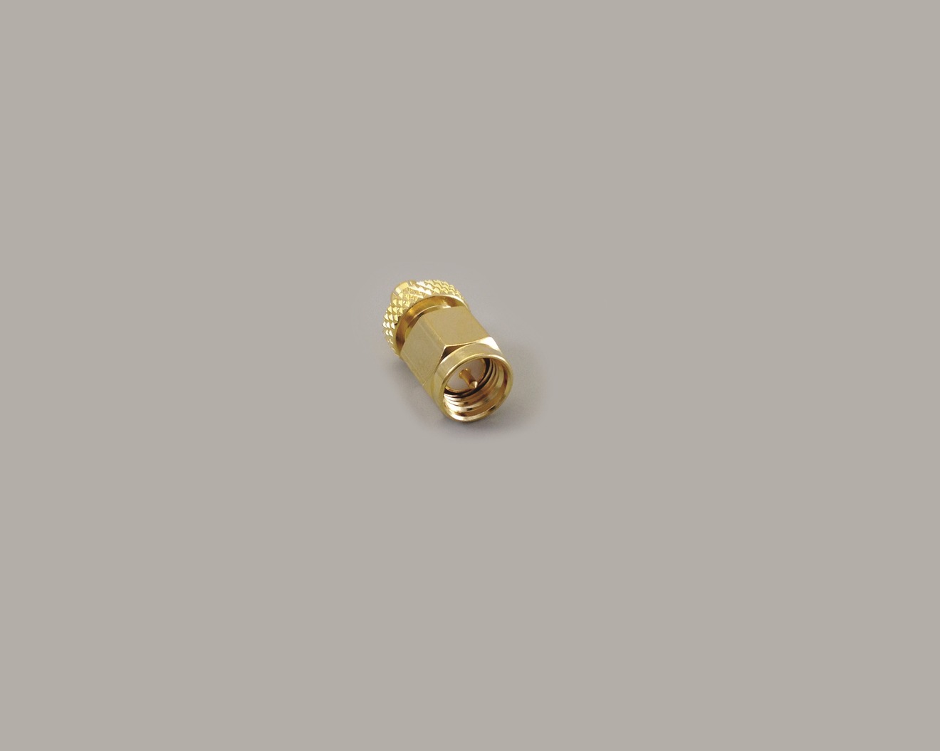 Adapter, MCX-Stecker auf SMA-Stecker, 50 Ohm, Teflon-Isolation, vergoldet
