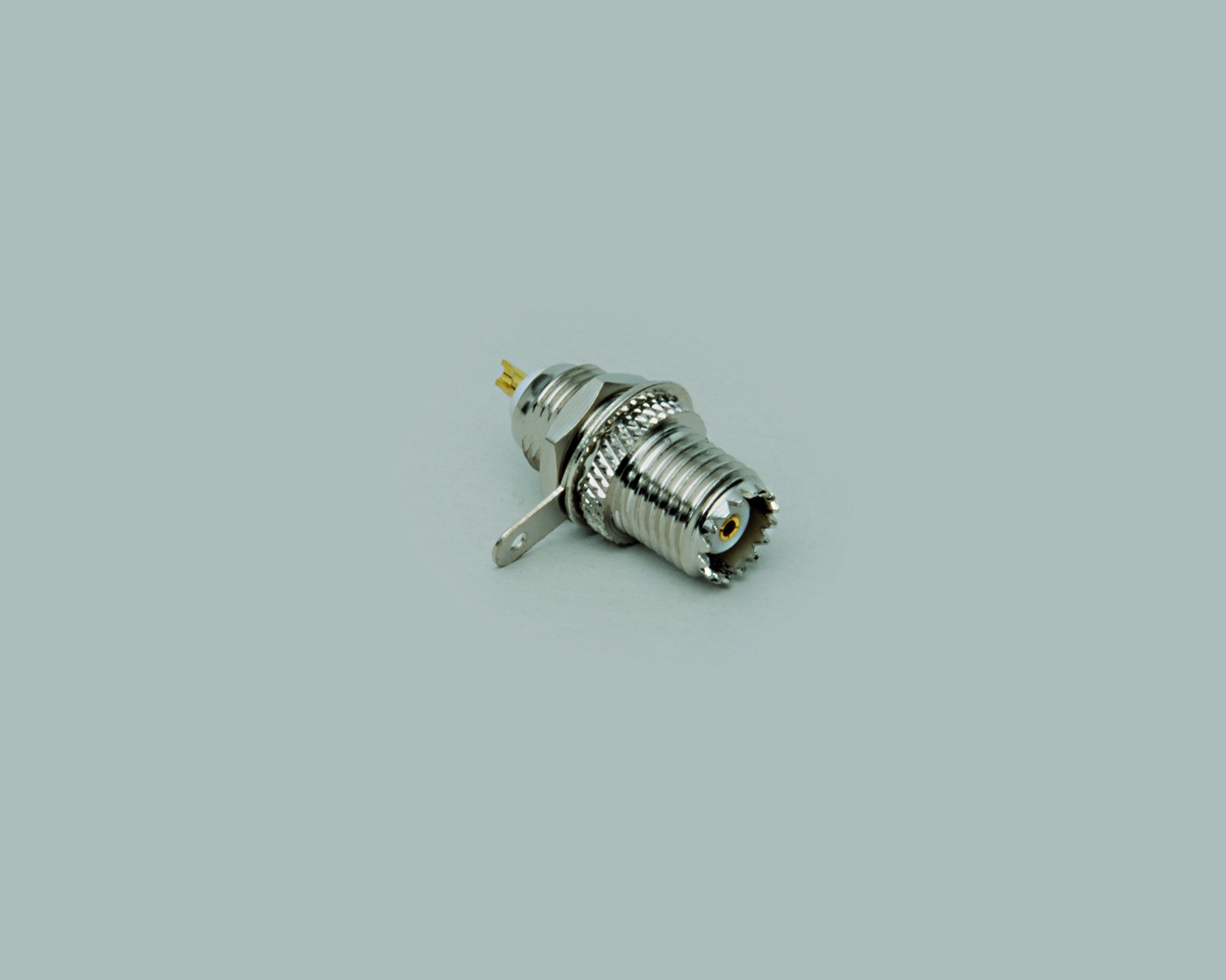 Mini-UHF-Einbaubuchse, Einlochmontage