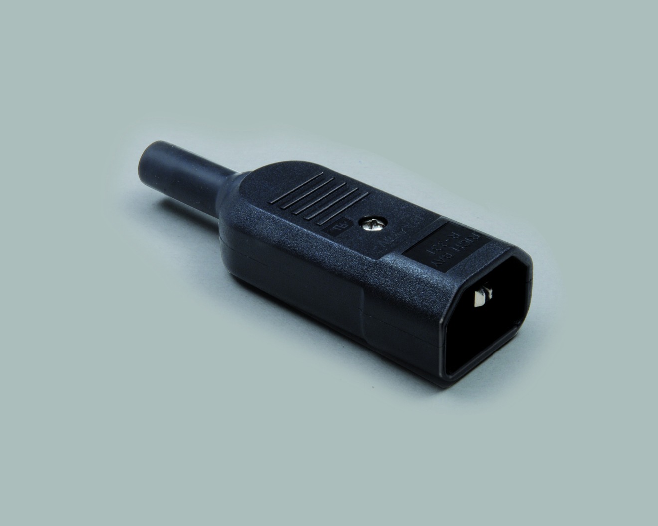 Kaltgeräte-Stecker, gerade Ausführung